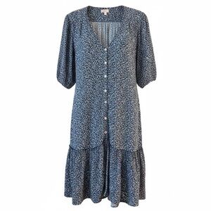 Faherty Orinda‎ Navy Floral Mini Dress
